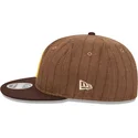 brun-justerbar-flad-kasket-9fifty-retro-crown-wool-pinstripe-fra-san-diego-padres-mlb-fra-new-era