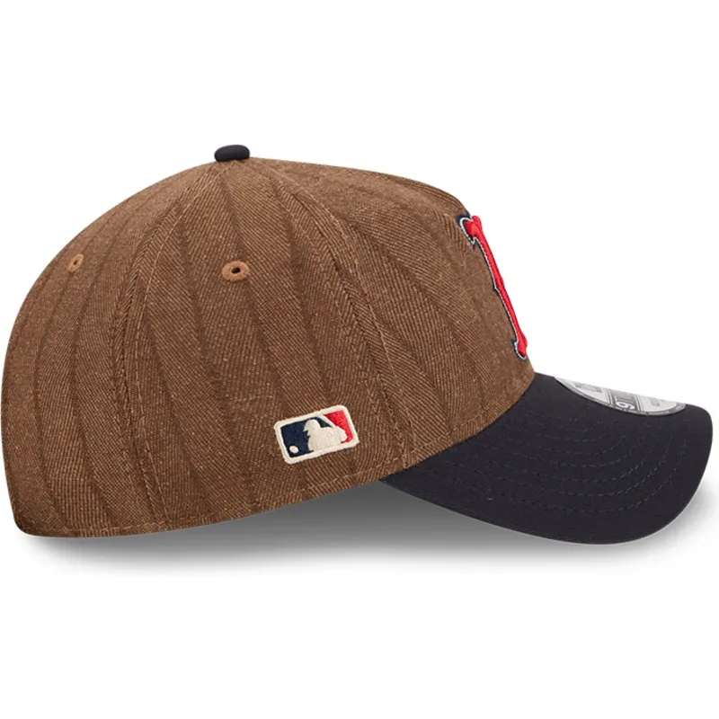 regulowana-brazowo-granatowa-czapka-z-daszkiem-9twenty-a-frame-wool-pinstripe-boston-red-sox-mlb-od-new-era