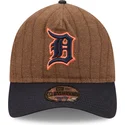 verstellbare-9twenty-a-frame-wool-pinstripe-kappe-in-braun-und-marineblau-von-detroit-tigers-mlb-von-new-era