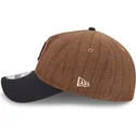 verstellbare-9twenty-a-frame-wool-pinstripe-kappe-in-braun-und-marineblau-von-detroit-tigers-mlb-von-new-era