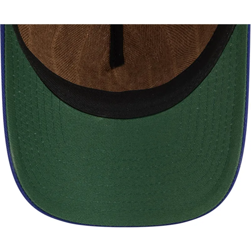 gorra-curva-marron-y-azul-marino-ajustable-9twenty-a-frame-wool-pinstripe-de-detroit-tigers-mlb-de-new-era