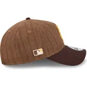 cappellino-curvo-marrone-regolabile-9twenty-a-frame-wool-pinstripe-dei-san-diego-padres-mlb-di-new-era