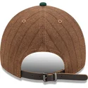 gorra-curva-marron-y-verde-ajustable-9twenty-a-frame-wool-pinstripe-de-oakland-athletics-mlb-de-new-era