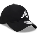 verstellbare-schwarze-curved-cap-9twenty-merino-wool-der-atlanta-braves-mlb-von-new-era