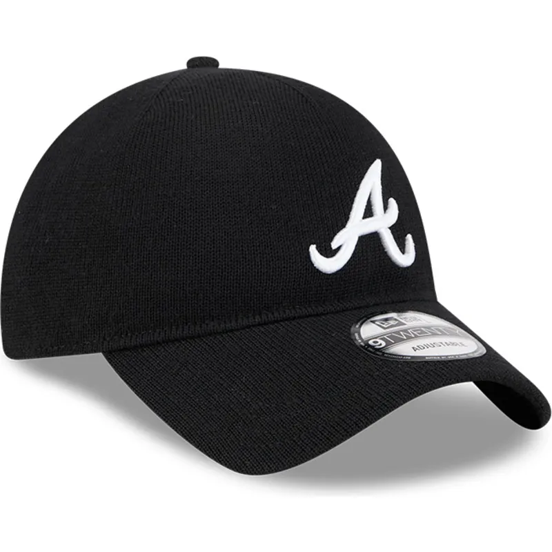 gorra-curva-negra-ajustable-9twenty-merino-wool-de-atlanta-braves-mlb-de-new-era