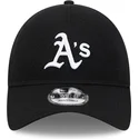 cappellino-curvo-nero-regolabile-9twenty-in-lana-merino-degli-oakland-athletics-mlb-di-new-era