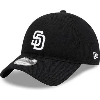 Sort justerbar buet kasket 9TWENTY Merino Wool fra San Diego Padres MLB fra New Era