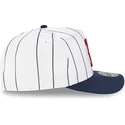 cappellino-visiera-curva-bianco-e-blu-marino-snapback-9fifty-a-frame-satin-pinstripe-di-boston-red-sox-mlb-di-new-era