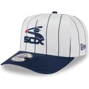 weisse-und-marineblaue-gebogene-snapback-kappe-9fifty-a-frame-satin-pinstripe-der-chicago-white-sox-mlb-von-new-era