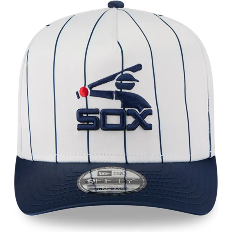 gorra-curva-blanca-y-azul-marino-snapback-9fifty-a-frame-satin-pinstripe-de-chicago-white-sox-mlb-de-new-era