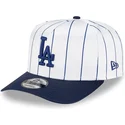 los-angeles-dodgers-mlb-new-era-9fifty-a-frame-satin-pinstripe-snapback-kappe-in-weiss-und-blau