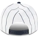 cappellino-curvo-bianco-e-blu-navy-snapback-9fifty-a-frame-satin-pinstripe-dei-new-york-yankees-mlb-di-new-era