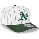 oakland-athletics-mlb-new-era-9fifty-a-frame-satin-pinstripe-hvid-og-gron-snapback-kasket