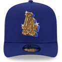 cappellino-curvo-blu-snapback-9fifty-a-frame-emblem-dei-los-angeles-dodgers-mlb-di-new-era