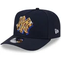 cappellino-curvo-blu-marino-snapback-9fifty-a-frame-emblem-di-new-york-yankees-mlb-di-new-era