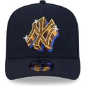 cappellino-snapback-blu-navy-9fifty-a-frame-emblem-dei-new-york-yankees-mlb-di-new-era