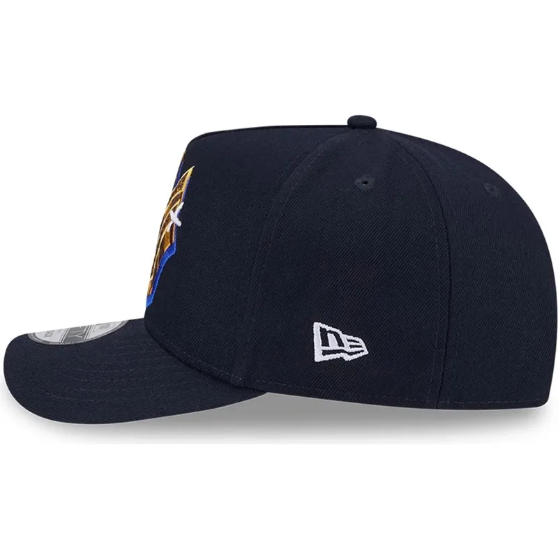 cappellino-curvo-blu-marino-snapback-9fifty-a-frame-emblem-di-new-york-yankees-mlb-di-new-era