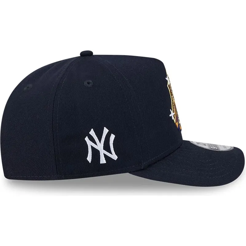 cappellino-curvo-blu-marino-snapback-9fifty-a-frame-emblem-di-new-york-yankees-mlb-di-new-era