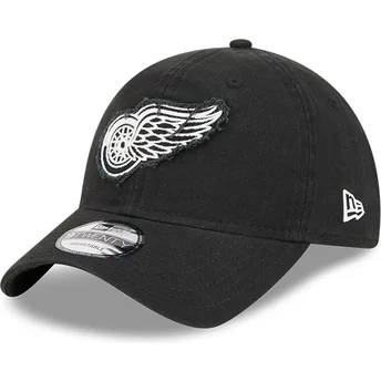 Cappellino curvo nero regolabile 9TWENTY Stamp Detroit Red Wings NHL di New Era