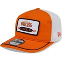 casquette-courbee-orange-et-blanche-snapback-19twenty-embroidered-patch-anaheim-ducks-nhl-new-era