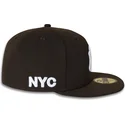 gorra-plana-marron-ajustada-59fifty-nyc-side-de-new-york-yankees-mlb-de-new-era