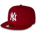 casquette-plate-rouge-ajustee-59fifty-side-dominican-republic-new-york-yankees-mlb-new-era