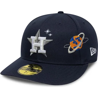 Cappellino curvo blu navy aderente 59FIFTY Planet Icon Houston Astros MLB di New Era