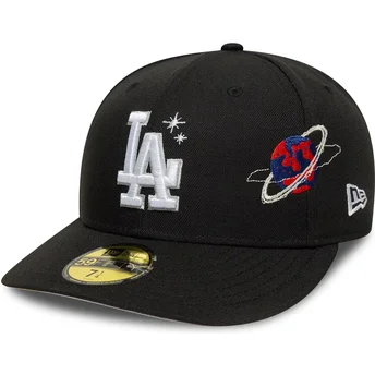 Ρυθμιζόμενο καπέλο με καμπύλη μαύρο 59FIFTY Planet Icon των Los Angeles Dodgers MLB από την New Era