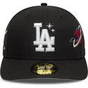 los-angeles-dodgers-mlb-new-era-59fifty-planet-icon-sort-buet-fitted-kasket