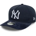 marinebla-snapback-19twenty-coops-cord-kasket-med-buet-skygge-fra-new-york-yankees-mlb-fra-new-era