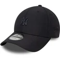 marineblaue-verstellbare-curved-cap-9forty-pin-der-new-york-yankees-mlb-von-new-era