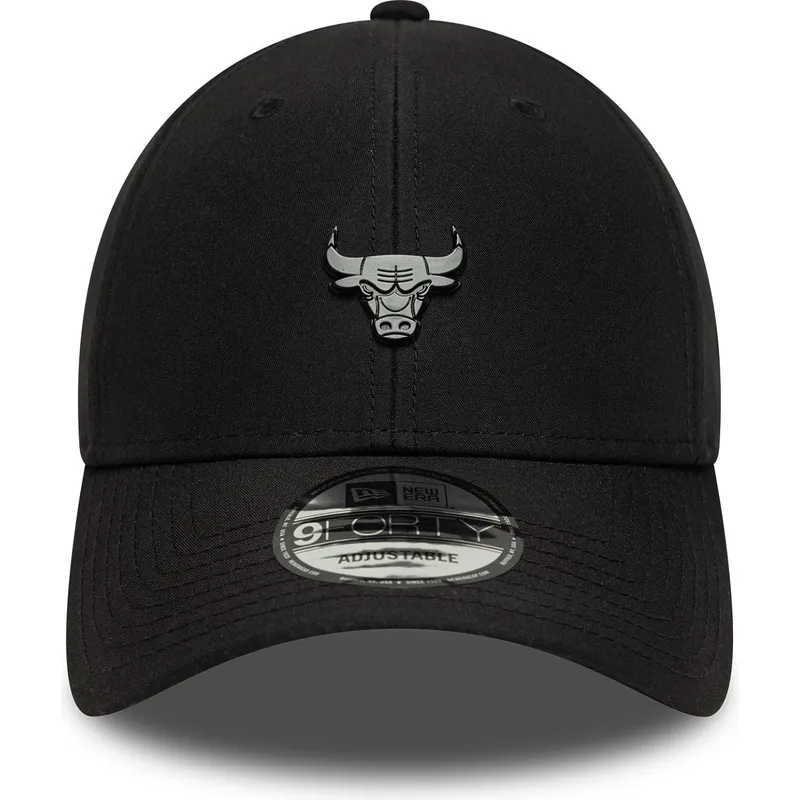gorra-curva-negra-ajustable-9forty-pin-de-chicago-bulls-nba-de-new-era