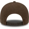 cappellino-marrone-snapback-curvo-9forty-melton-wool-dei-detroit-tigers-mlb-di-new-era
