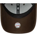 cappellino-marrone-snapback-curvo-9forty-melton-wool-dei-detroit-tigers-mlb-di-new-era