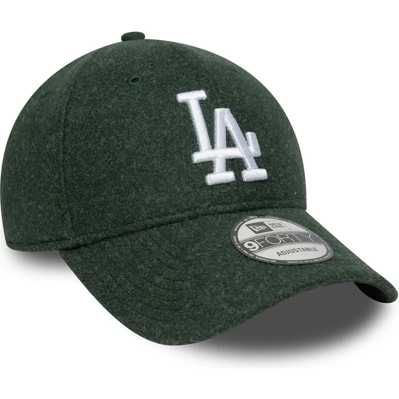 zielona-czapka-z-zakrzywionym-daszkiem-snapback-9forty-melton-wool-los-angeles-dodgers-mlb-od-new-era