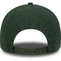 9forty-melton-wool-snapback-kappe-mit-gebogenem-schirm-in-grun-von-den-los-angeles-dodgers-mlb-von-new-era