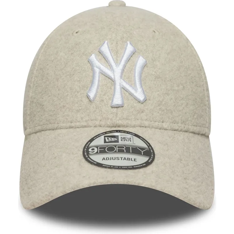 buet-beige-snapback-kasket-9forty-melton-wool-fra-new-york-yankees-mlb-fra-new-era
