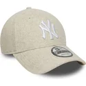 gorra-curva-beige-snapback-9forty-melton-wool-de-new-york-yankees-mlb-de-new-era