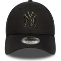 cappellino-curvo-nero-regolabile-con-logo-verde-9forty-outline-dei-new-york-yankees-mlb-di-new-era