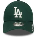 cappellino-curvo-verde-regolabile-9forty-visor-script-dei-los-angeles-dodgers-mlb-di-new-era