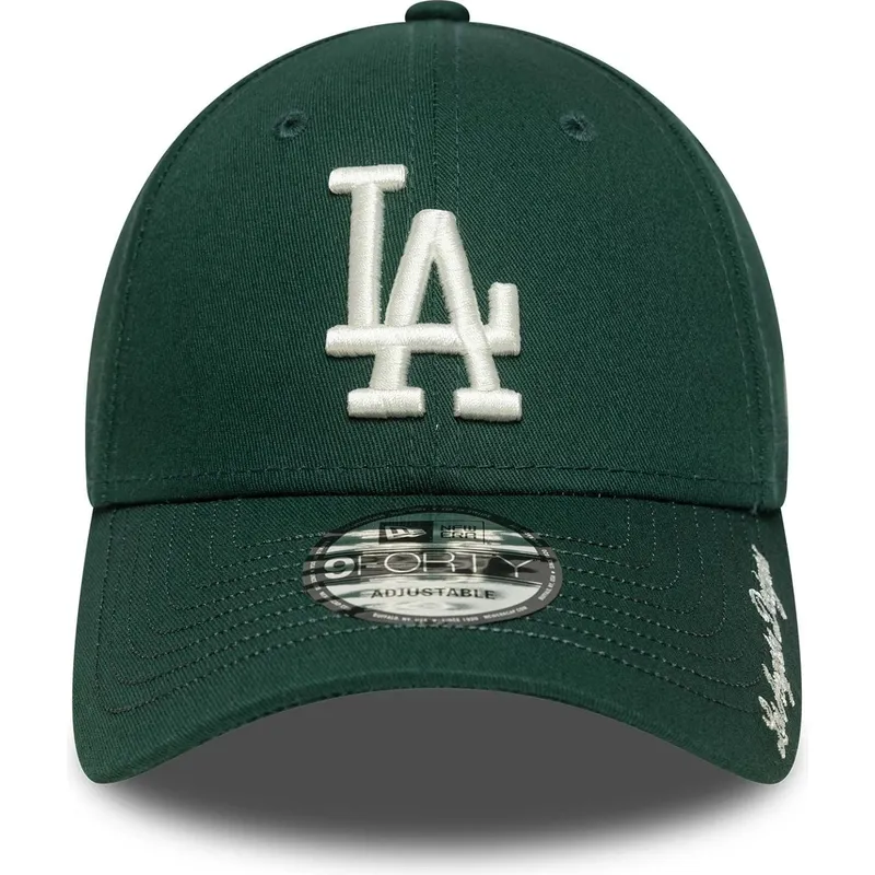zielona-regulowana-czapka-z-daszkiem-9forty-visor-script-los-angeles-dodgers-mlb-new-era