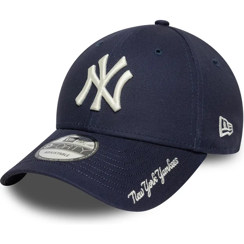 regulowana-granatowa-czapka-z-zakrzywionym-daszkiem-9forty-visor-script-new-york-yankees-mlb-od-new-era