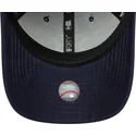 marineblaue-verstellbare-curved-cap-9forty-visor-script-der-new-york-yankees-mlb-von-new-era