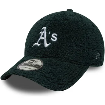 Verstellbare grüne 9FORTY Winter Borg Kappe der Oakland Athletics MLB von New Era
