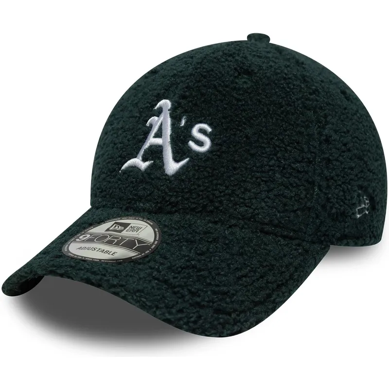 gron-justerbar-kurvet-kasket-9forty-winter-borg-fra-oakland-athletics-mlb-fra-new-era