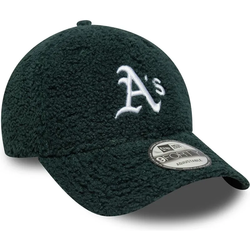 gron-justerbar-kurvet-kasket-9forty-winter-borg-fra-oakland-athletics-mlb-fra-new-era
