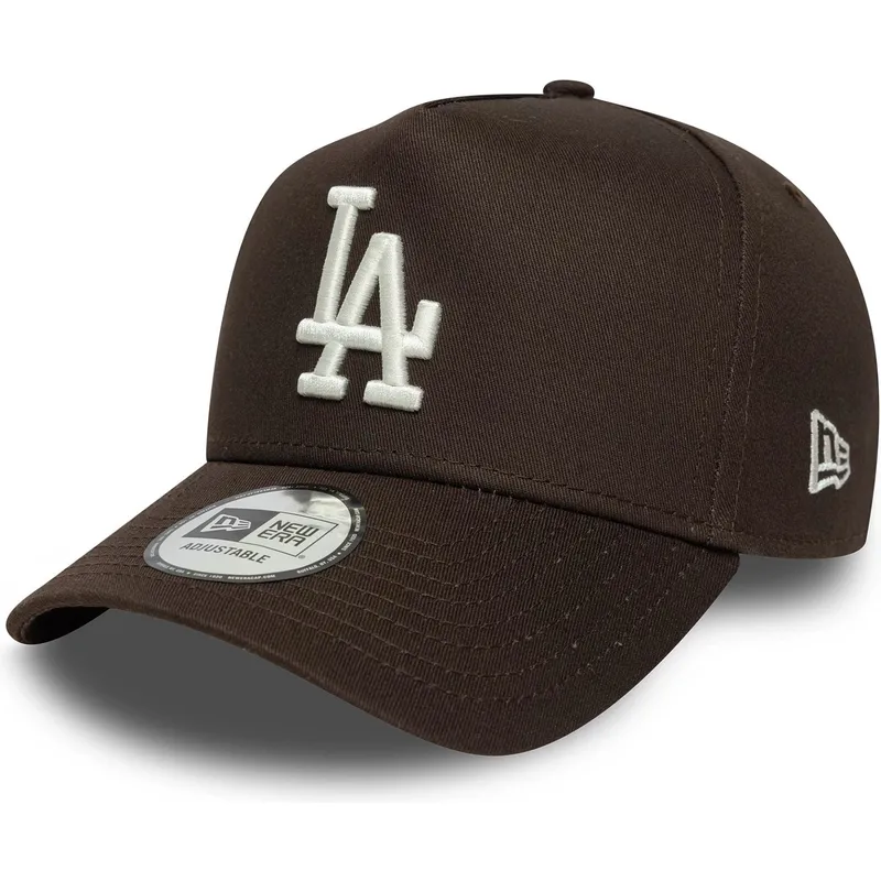 los-angeles-dodgers-mlb-new-era-brun-buet-snapback-9forty-e-frame-side-patch-kasket