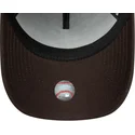 cappellino-curvo-marrone-snapback-9forty-e-frame-side-patch-dei-los-angeles-dodgers-mlb-di-new-era