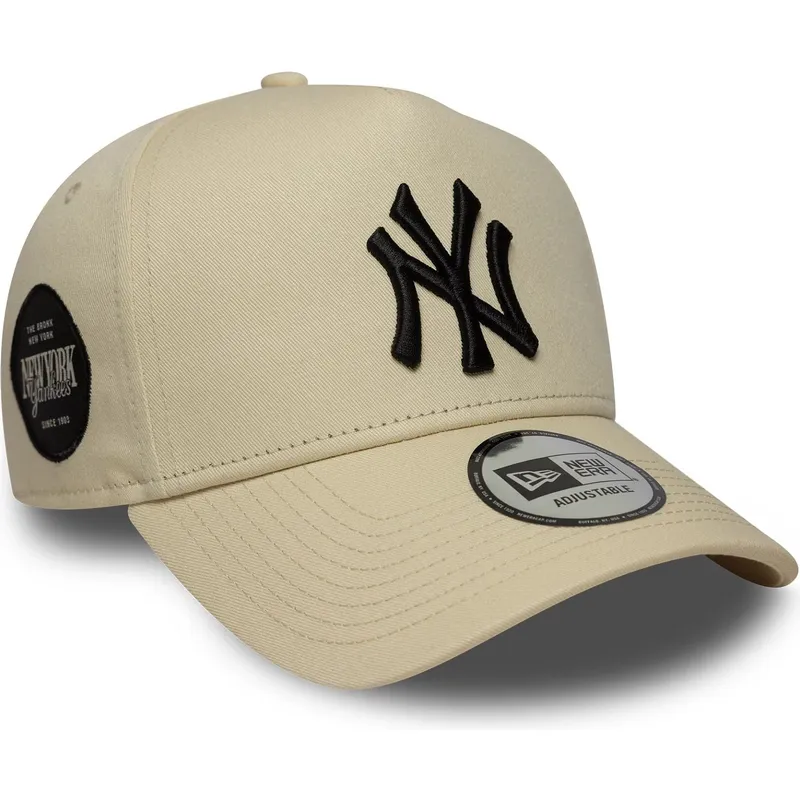 beige-bojd-skarm-snapback-9forty-e-frame-side-patch-keps-av-new-york-yankees-mlb-fran-new-era