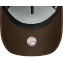 cappellino-curvo-verde-e-marrone-snapback-9forty-e-frame-suede-visor-dei-los-angeles-dodgers-mlb-di-new-era